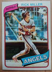 ★RICK MILLER TOPPS 1980 #48 MLB メジャーリーグ 大リーグ VINTAGE ビンテージ リック ミラー ANGELS エンジェルス エンゼルス