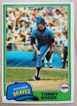 ★TOMMY BOGGS TOPPS 1981 #132 MLB メジャーリーグ 大リーグ VINTAGE ビンテージ トミー ボッグス ATLANTA BRAVES ブレーブス 投手_画像1