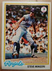 ★STEVE MINGORI TOPPS 1978 #696 MLB メジャーリーグ 大リーグ VINTAGE ビンテージ スティーブ ミンゴリ KANSAS CITY ROYALS ロイヤルズ