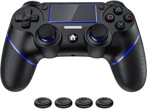 PS4コントローラー ワイヤレス振動機能 人間工学設計ゲームパット搭載 連射機能