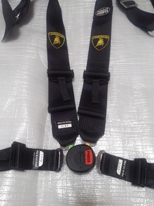 ランボルギーニ 純正 4点式シートベルト カムロック ブラック 4点式 レーシングハーネス 3インチ シュロス(SCHROTH) Lamborghini Seat Belt