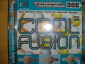 美品 Cool Fusion Riddim [ワンウェイ] Rhythm greensleeves sizzla vybz kartel capleton elephant man bounty killer daville lady saw