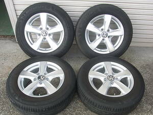 VW947 ゴルフ5 (2005MY GH-1KBLP) 社外タイヤホイール(AGA) 4本セット 195/65R15 VW ゴルフ6・7 トゥーラン アウディA3等にも