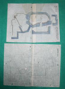 . map ( замок . map ) Fukushima префектура внутри . 2 шт.@ сосна замок этот рисунок внизу map 2 шт. комплект . перо .10 десять тысяч камень ( letter pack почтовый сервис свет отправка )