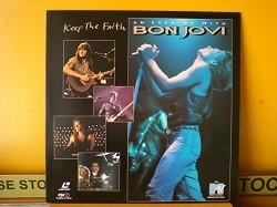 レーザーディスク Bon Jovi / Keep The Faith - An Evening With Bon Jovi です。