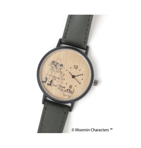 スナフキン　ウッドラウンドウォッチ　ムーミンコラボ　MOOMIN × studio CLIP　完売品　スタジオクリップ　時計　腕時計　トーベヤンソン