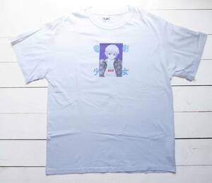 X-girl × electro- . young lady collaboration T-shirt 1 video girl heaven ...X-LARGE