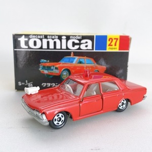 トミカ No.27 クラウン ファイアチーフカー 1/65 シール付き TOMICA