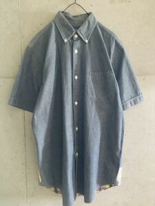 [* beautiful goods * men's M* free shipping!] Junya Watanabe man Comme des Garcons check pattern do King shirt preliminary button attaching JUNYA WATANABE MAN