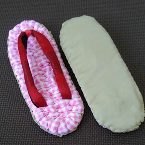 布ぞうり ハンドメイド 手作り 布草履 23.0 スリッパ 室内履き
