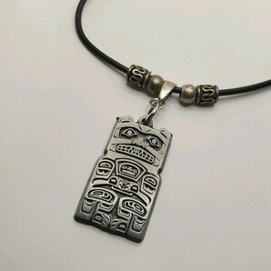 ネイティブ インディアン アート Bear クマ 熊 親子熊 チョーカー ネックレス 北米雑貨