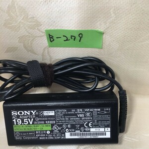 【B-279】★sony　型：VGP-AC19v48　output：19.5v-3.3A