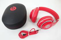 Beats by Dr.Dre ビ―ツ ＊Studio スタジオ　密閉型 　オーバーイヤーヘッドフォン ＊MODEL B0500 RED ＊専用ケース 　オーディオコード_画像2