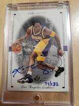 UDA サイン 1999 -00 UD SP KOBE BRYANT Auto /132 / コービー ブライアント Autograph Certification 証明書付き _画像8