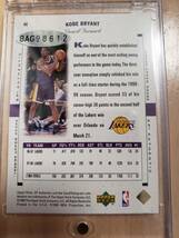 UDA サイン 1999 -00 UD SP KOBE BRYANT Auto /132 / コービー ブライアント Autograph Certification 証明書付き _画像7