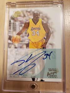 SP サイン 2001 -02 Topps Ten SHAQUILLE O'NEAL Auto / シャキール オニール Autograph LA Lakers