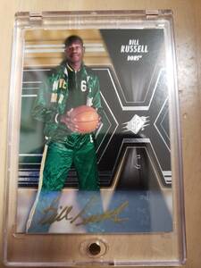 サイン 2014 -15 UD SPX BILL RUSSELL Auto / ビル ラッセル Gold Autograph