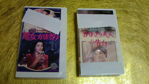 送料無料。五月みどりさんの、VHSテープ２本です。