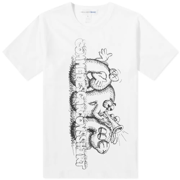 COMME DES GARCONS SHIRT X KAWS PRINT TEE (M)