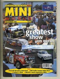 【c8031】94.11 MINI WORLD／パディ・ミニ・ピックアップ、ミニ・モンテカルロ、世界一高価なミニ、…（英国のミニ専門誌）