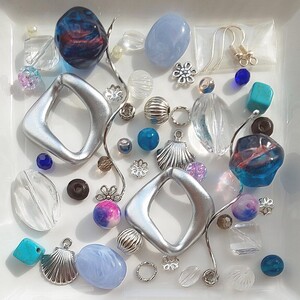 ハンドメイド、アクセサリーに♪ビーズ、パーツセットNo.388