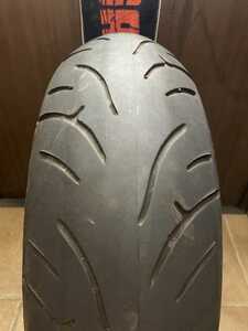 中古MCタイヤ 2018年製造 BRIDGESTONE BATTLAX BT023 180/55ZR17 ブリヂストン バトラックス スポーツツーリング 180 55 17 0818 A899