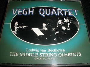 廃盤 3CD ヴェーグ ベートーヴェン 弦楽四重奏曲 7 8 9 10 11 ラズモフスキー ディスコフィル・フランセ Beethoven String Quartets Vegh