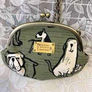がま口ショルダー ハンドメイド がま口ポーチ がま口