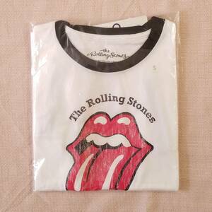 魅惑のバンドT特集! 新品『GU(ジーユー) × THE ROLLING STONES(ザ・ローリング・ストーンズ)』WOMEN グラフィックTシャツ(リンガー) 白 S