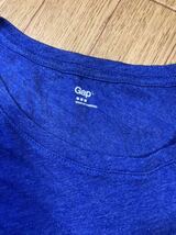 未使用★ ギャップ GAP ロゴ 半袖 Tシャツ Ｌサイズ レディス 大人 ブルー _画像3