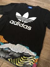 ★アディダス　Tシャツ 送料無料★adidas 半袖　 Lサイズ　アメカジ　古着　黒　Lサイズ_画像3