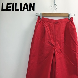 【人気】LEILIAN/レリアン ガウチョパンツ レッド サイズ9 レディース/S2593