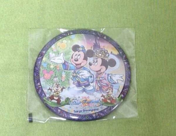 ディズニー 七夕Days 2013 缶バッジ ミッキー&ミニー ディズニーランド