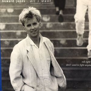 ハワード・ジョーンズ howard jones all i want 12インチ ペラジャケ レコード 5点以上落札で送料無料G