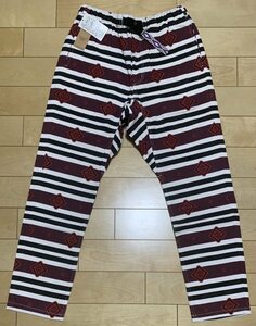 保管品 定価12600円 Phatee ファッティー SAROUEL VENUE PANTS TWIILL ヴェニュー サルエル パンツ ネイティブボーダー