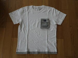 BILLABONG men's POCKE T T-shirt pocket T-shirt size M color white used 