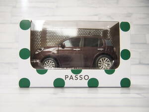 ミニカー トヨタ　パッソモーダ　PASSO MODA　プルバックカー　プラムブラウンクリスタルマイカ　非売品