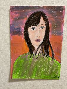 Art hand Auction Artist Hiro C A Woman's Dream, Artwork, Painting, Pastel drawing, Crayon drawing