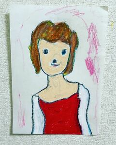 Art hand Auction Artist Hiro C What is love, Artwork, Painting, Pastel drawing, Crayon drawing
