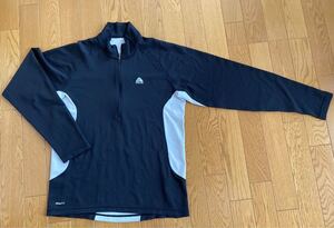 NIKE ナイキ NIKE FIT DRY ジッパー襟付き長袖シャツ サイズS