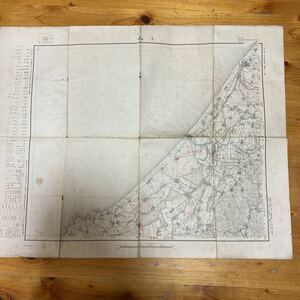 古地図 五万分一地形圖 小松 大日本帝国 陸地測量部 昭和8年修正測図 レトロ アンティーク 戦前