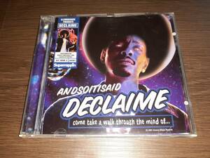 J5679【CD】Declaime / Andsoitisaid