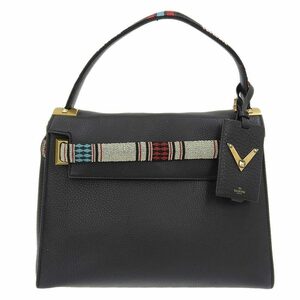 Valentino Garavani VALENTINO GARAVANI Handbag Leather x Beads Black Black U, Valentino, etc.