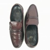 USA80s以前?ビンテージ★フローシャイムFLORSHEIM★本革/コインローファー/スリッポン【9C/26.0-26.5/バーガンディ】ビジネス◆A-120_画像5