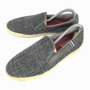 mobus/モーブス★チェック柄/Harris Tweed/スリッポンシューズ【26.0/グレー】◆C-35