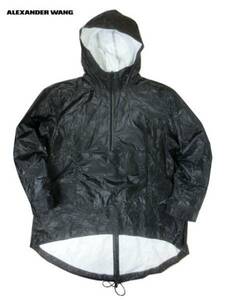  новый товар T by Alexander Wang LAMINATED HOODED ANORAK 6 Alexander one ano подставка Parker жакет 