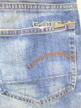 G-STAR RAW DENIM ジースターロウ 3301 デニム パンツ ジーンズ ユーズド加工 ストレート メンズ 29_画像6