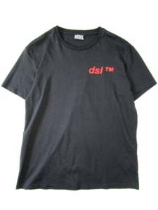 DIESEL ディーセル dsl 半袖 Tシャツ 黒 XL メンズ 送料250円