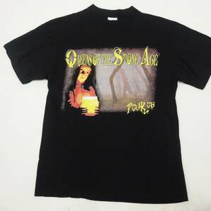 【送料無料】美品 超レア QUEENS OF THE STONE AGE 2005年 Lullabies to Paralyze ヨーロッパツアー Tシャツ メンズ M 黒