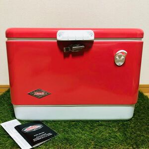 【送料込】54QT 60th アニバーサリースチールベルトクーラー ストロベリー